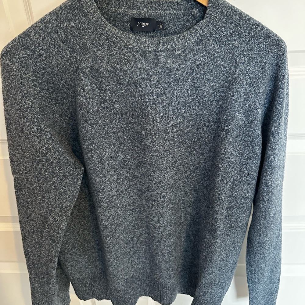 J. Crew Men's Blue Crewneck Sweater